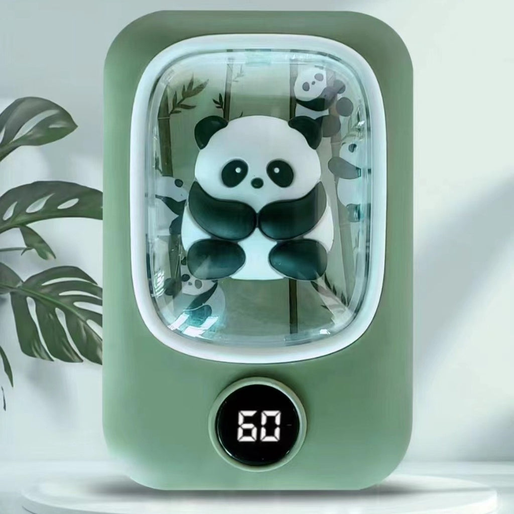 Calentador de manos Panda en verde